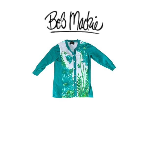 Bob Mackie Wearable Art Colorful Cardigan Sz. XS - Picture 2 of 5